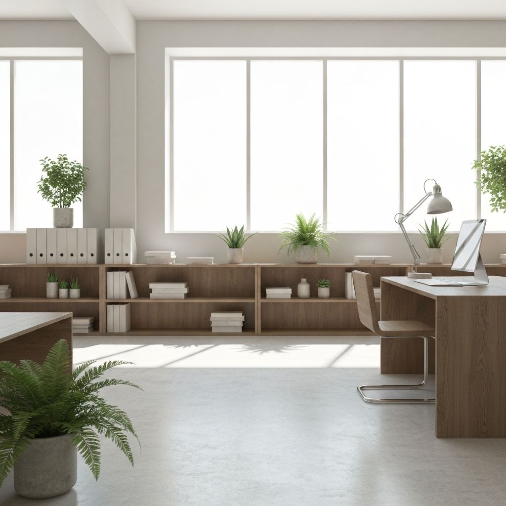 Minimalistički uređen prostor koji simbolizuje red i fokus